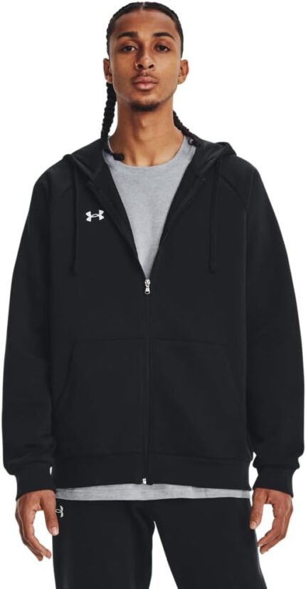 Under Armour mens Rival Fleece Full Zip Hoodie