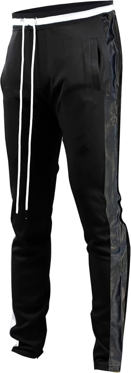 SCREENSHOT-Track Pants S41700 Mens Premium Slim Athletic Fitness Lifestyle Workout Bottoms - Classic Fit