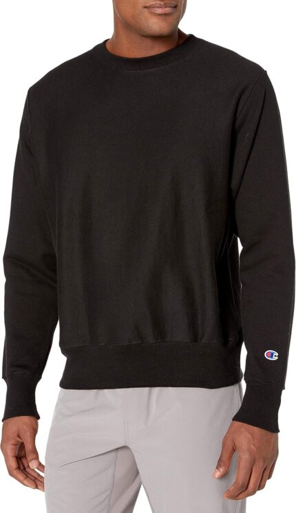 Champion mens Crewneck Sweatshirt, Reverse Weave, Heavyweight Fleece Sweatshirt for Men